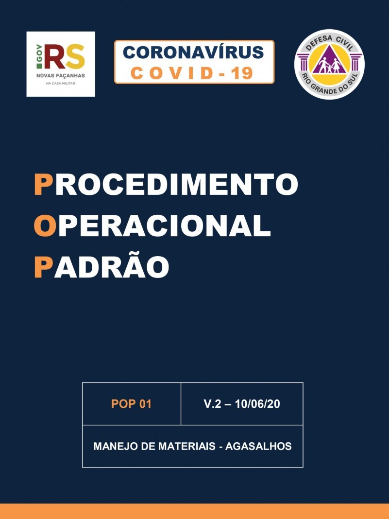 POP para manuseio de agasalhos durante a Covid -19