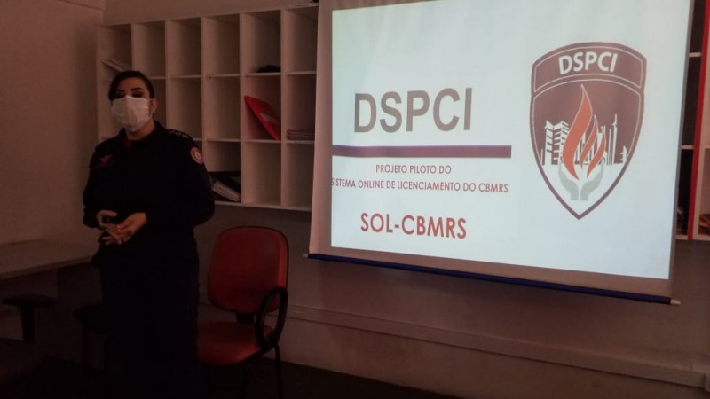 Capitã Nunes na capacitação do SOL