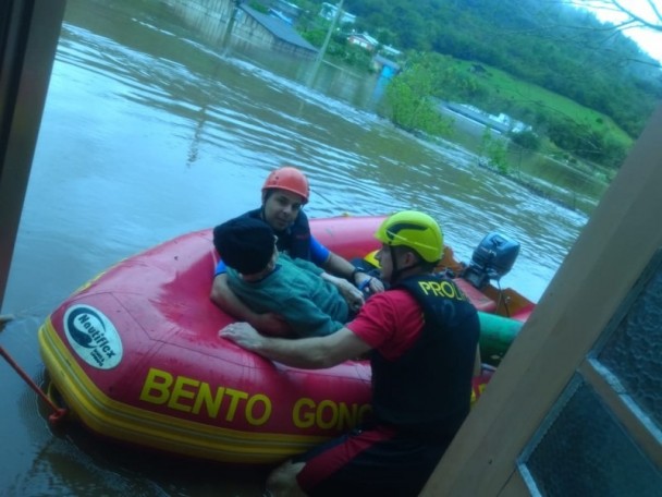 CBMRS em atuação na Serra Gaúcha