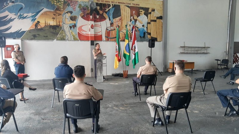 Inauguração das melhorias nas instalações do Quartel de Flores da Cunha.