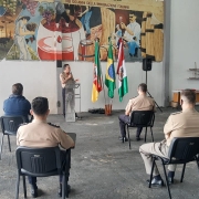 Inauguração das melhorias nas instalações do Quartel de Flores da Cunha.