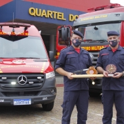 Coronel Ruzicki e Coronel Bonfanti, colegas desde o 2º Grau.