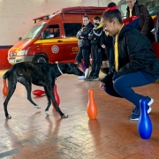 CBMRS realiza projeto de cinoterapia com Clube de Desbravadores MASAE