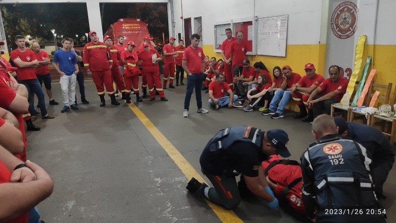 Instruções aos SCABs foram realizadas no Pelotão de Bombeiro Militar de Erechim