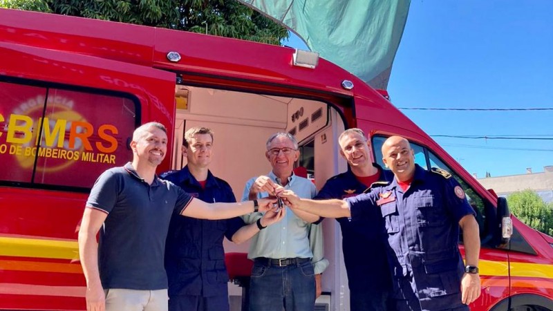 Entrega de viatura Auto Resgate marca a comemoração do 33º aniversário do Pelotão de Horizontina