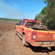 CBMRS atua há mais de 90 horas em combate a incêndio em vegetação em São Borja
