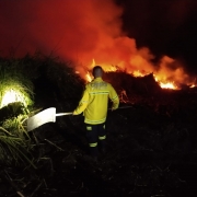 CBMRS atua há mais de 90 horas em combate a incêndio em vegetação em São Borja
