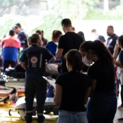 Simulado mobilizou forças da Segurança e da Saúde em Porto Alegre.