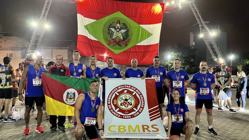 Equipe do CBMRS na Corrida do Fogo do CBMSC