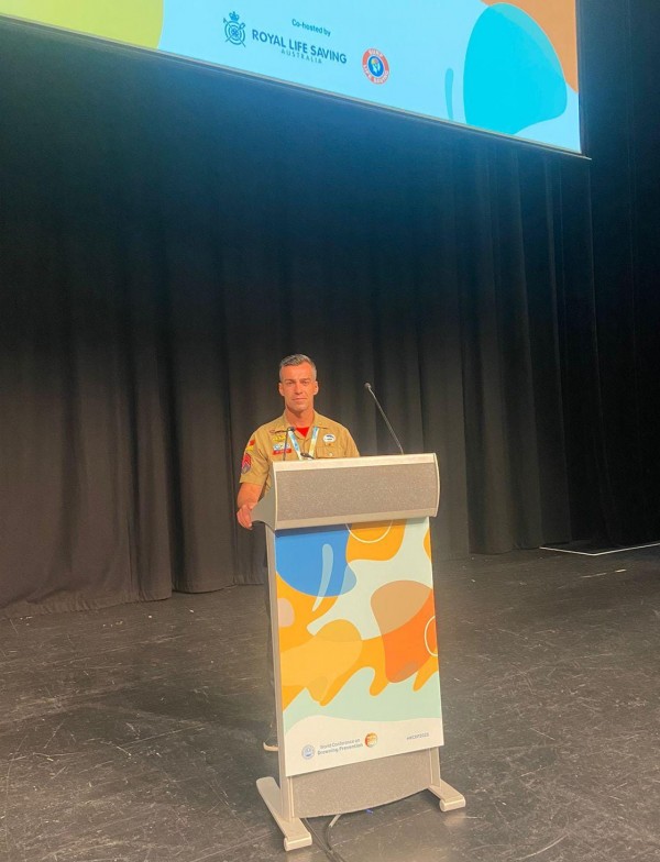 Sargento França na World Conference on Drowning Prevention