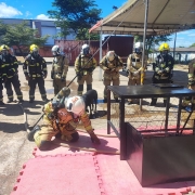 Oficiais do CBMRS realizam Curso de Instrutor Flashover em Goiás
