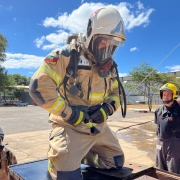 Oficiais do CBMRS realizam Curso de Instrutor Flashover em Goiás

