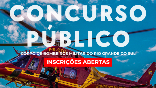 inscrições estão abertas para o Processo Seletivo para Soldado Bombeiro Militar.