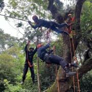 Alunos Soldados e Alunos Oficiais do CBMRS participam de instrução intensiva no Campo Leão da Serra
