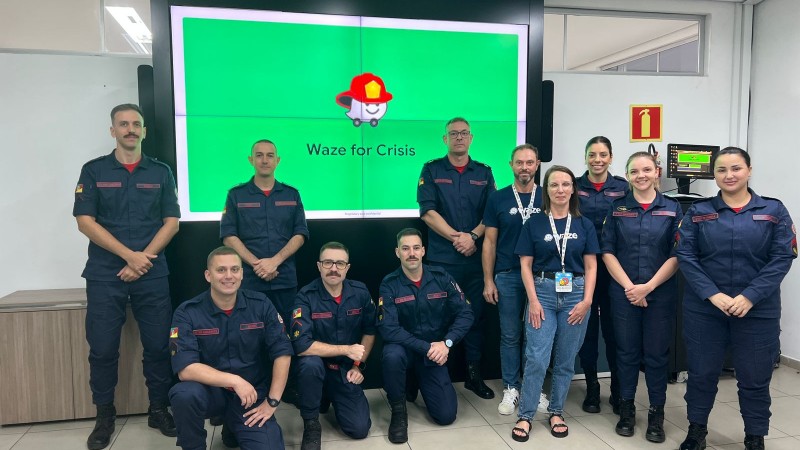 Parceria Waze e CBMRS